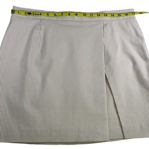 Alex Marie Skirt Size 14 Pink White Gingham Dionne Career Slit Classic Twill - Picture 9 of 10